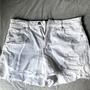 AE White Denim Shorts
